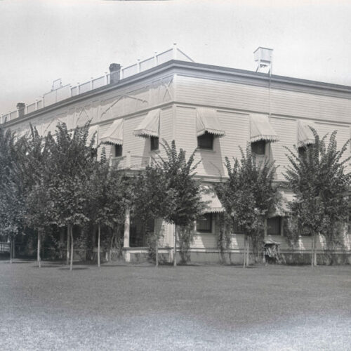 The Estacada Hotel and adjoining Portland Restaurant was built in 1903 between Main & Broadway Street. During the Great Depression of the 1930’s the building was demolished and the Works Progress Administration constructed the brick building on the site that houses Estacada City Hall to this day.