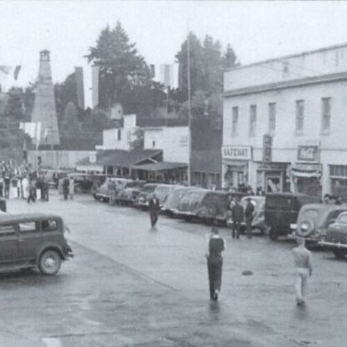 The Mason Building was built in 1924 and has been home to many business throughout the years including the Broadway Theater in an east portion of the building that collapsed in 1995 and was turned into parking spaces. The building was restored in 2006.